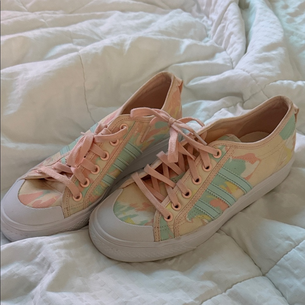 adidas Pastel Multicolor Canvas Sneakers